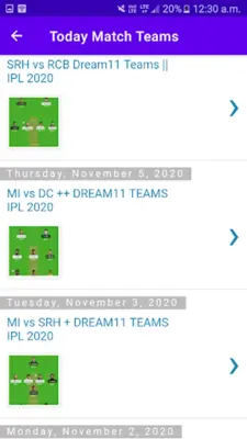 Best11 Teams android App screenshot 3